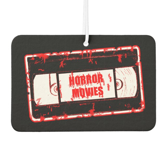 Horror Movies Video Cassette - Car Air Freshener (Front)