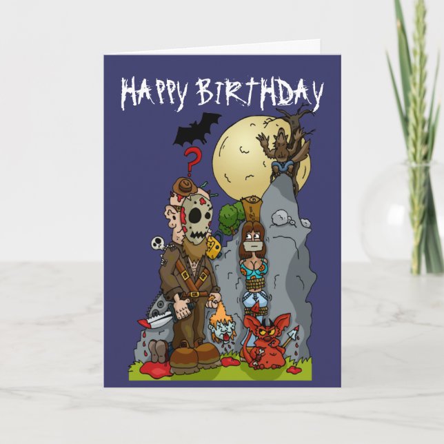 Horror Mural Birthday Card (Front)