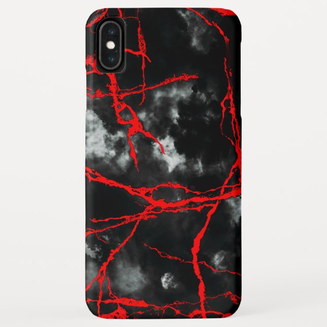 Horror Night Goth - Black and White,Red Case-Mate iPhone Case (Back)