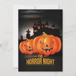 Horror Night Halloween Party Invitation