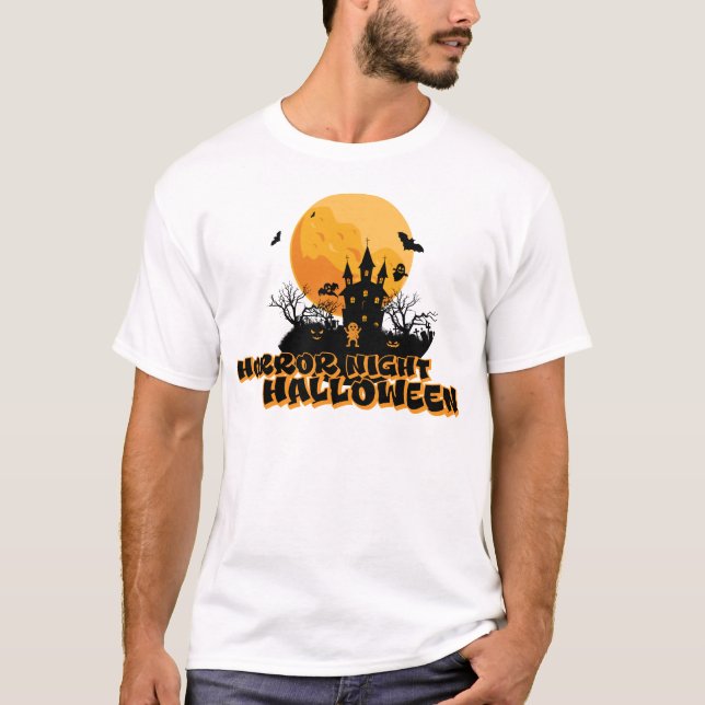 Horror night Halloween T-Shirt (Front)