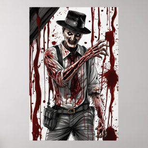 Horror Nightmare Poster - Blood Halloween Wall Art