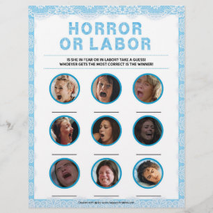 Horror Or Labour [Luxury Lace [Blue]] Custom Letterhead