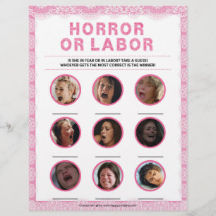 Horror Or Labour [Luxury Lace [Pink]] Custom Letterhead