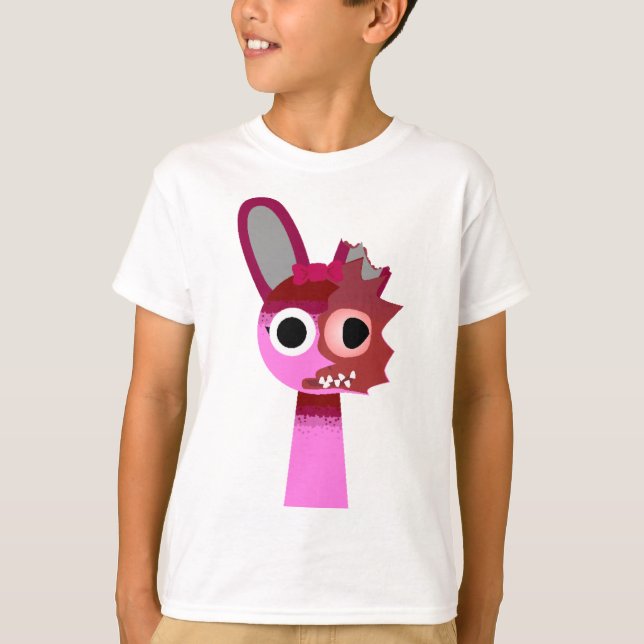 Horror Pinki from Sprunki Retake T-Shirt (Front)