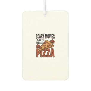 Horror Pizza Shirt for Scary Movie Night Fans_1 Car Air Freshener