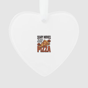Horror Pizza Shirt for Scary Movie Night Fans_1 Ornament