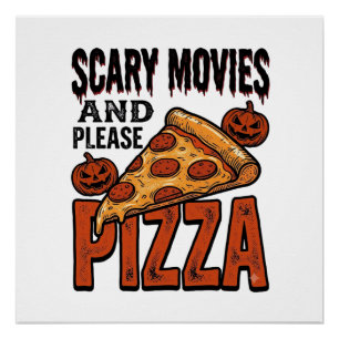 Horror Pizza Shirt for Scary Movie Night Fans_1 Poster