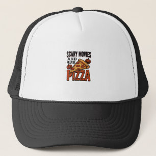 Horror Pizza Shirt for Scary Movie Night Fans_1 Trucker Hat