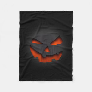 Horror Pumpkin Halloween Y, Funny Gift  Fleece Blanket