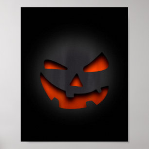 Horror Pumpkin Halloween Y, Funny Gift  Poster