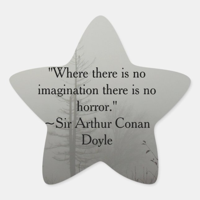 Horror Quote Sticker (Front)