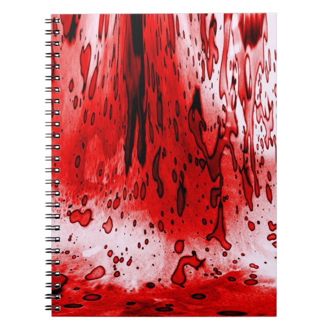 Horror Scary Bloody Halloween Notebook (Front)