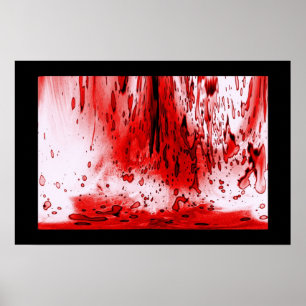 Horror Scary Bloody Halloween Poster