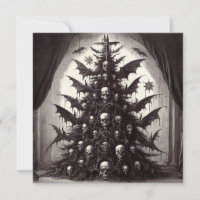 Horror Skulls Christmas Tree Goth Xmas