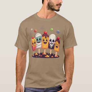 Horror Summer Popsicle Halloween Ice Cream Summerw T-Shirt