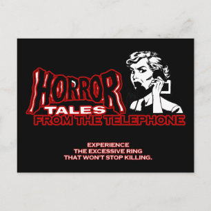 Horror Tales From The Telephone Retro Movie Ad Postcard