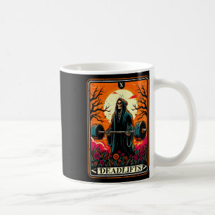 Horror Tarot Card Deadlifts The Death Gym Workout Coffee Mug