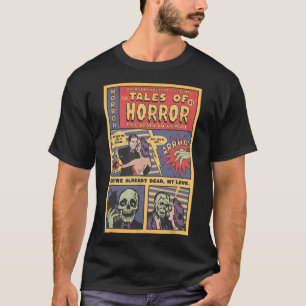 Horror Vintage Comic Book Retro Halloween Spooky S T-Shirt
