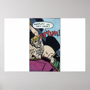 Horror vintage comics 50s Retro comic books Poster