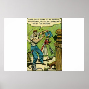 Horror vintage comics   Golden age 1950s Poster