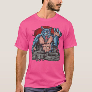 Horror werewolf dark night ground were wolf dog fu T-Shirt