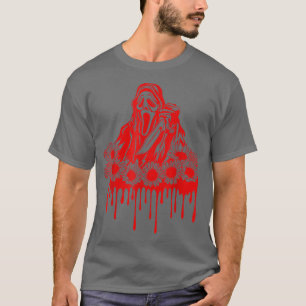 Horror With Sunflowers Scary Movies Lovers Funny H T-Shirt
