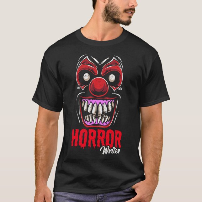 Horror Writer For Authors Book Sellers T-Shirt (Front)