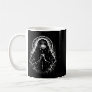 Horror Y Nun Demon Unholy Evil Occult Alt Y Goth Coffee Mug