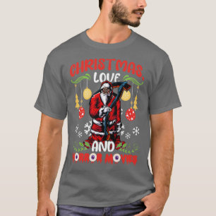 Horror Zombie Creepy Santa Christmas Love 9 T-Shirt