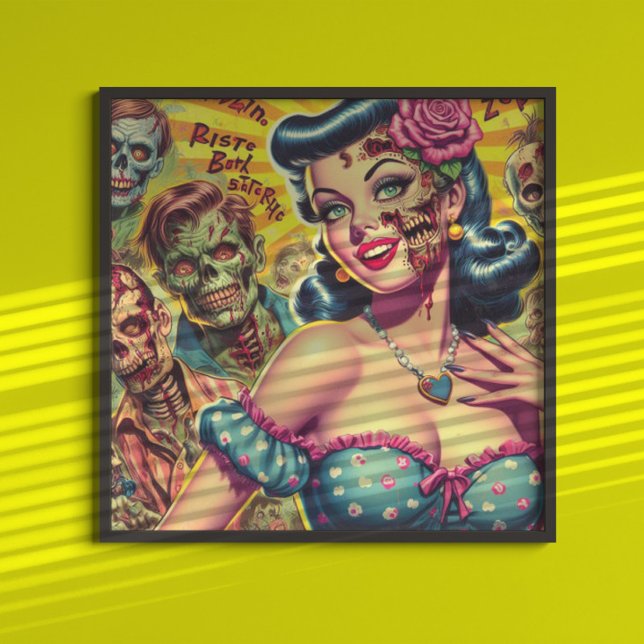 Horror Zombie Pin-up Poster (Creator Uploaded)