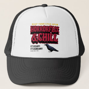 Horrorflix And Chill Trucker Hat