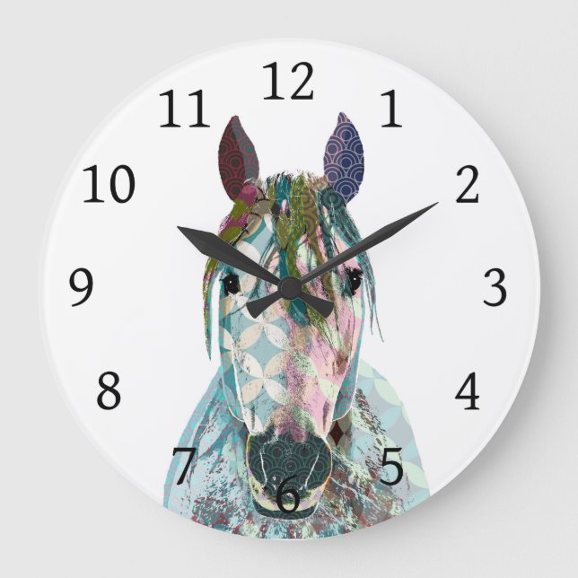 Horse 12 large clock (Front)