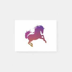 Horse - 1 - colorful post-it notes