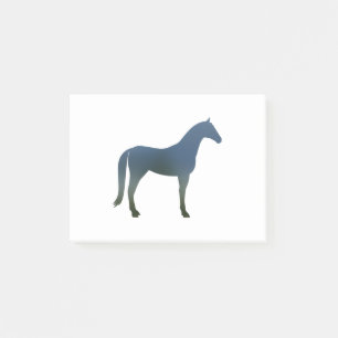 Horse - 2 - Green Blue Post-it Notes