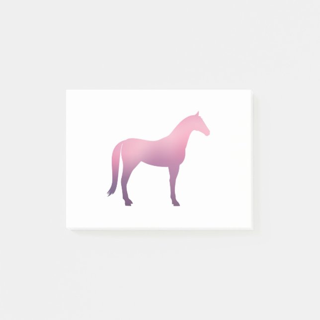 Horse - 2 - Pink Post-it Notes (Front)