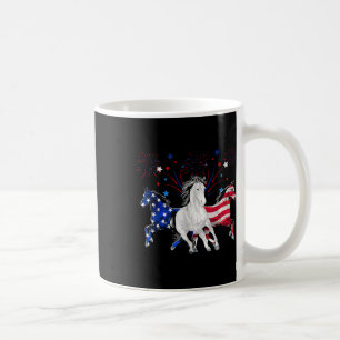 Horse 4th Of July Patriotic American Flag  Coffee Mug