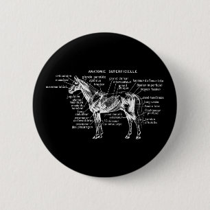Horse 6 Cm Round Badge