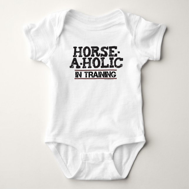 Horse-A-Holic In Training Infant Creeper (Front)