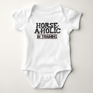 Horse-A-Holic In Training Infant Organic Creeper