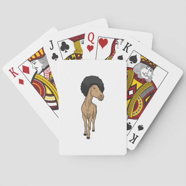 Horse Afro Playing Cards (Back)