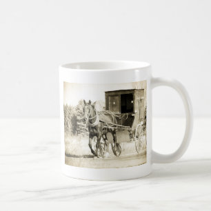 Horse and Buggy Sepia Coffee Mug