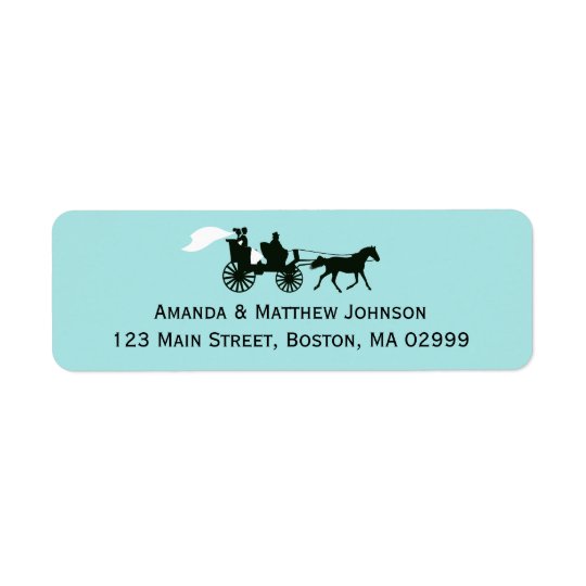 Horse and Carriage Fairytale Return Address Labels
