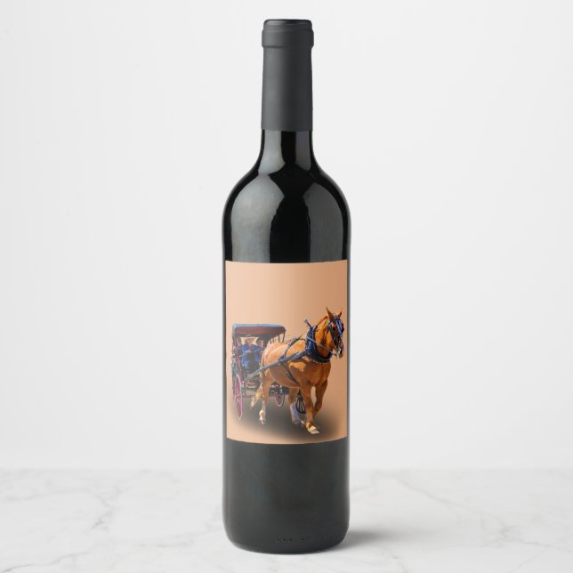 HORSE AND CARRIAGE WINE LABEL (Front)