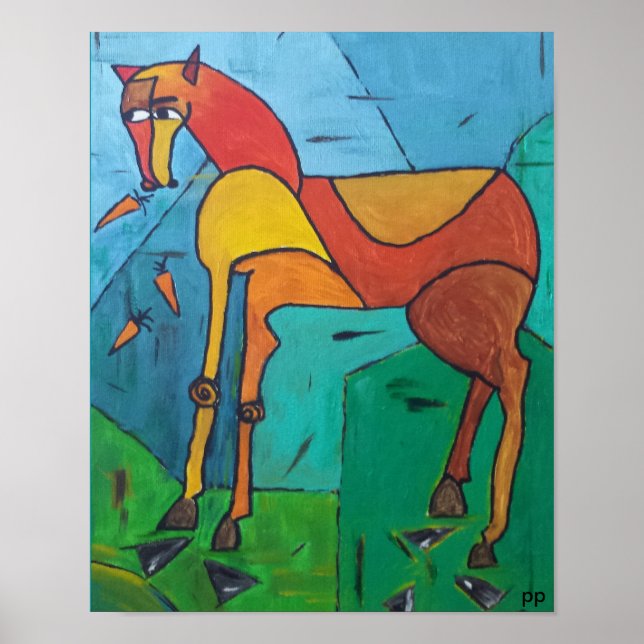 Horse and Carrots Poster (Front)