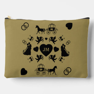Horse And Cart Romantic Wedding Accessory Pouch