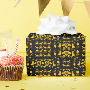 Horse And Cart Romantic Wedding Wrapping Paper
