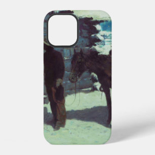 Horse and Cowboy Winter Snow iPhone 12 Case