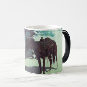 Horse and Cowboy Winter Snow Magic Mug