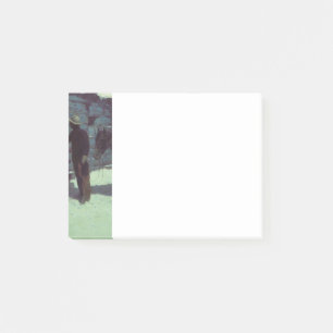 Horse and Cowboy Winter Snow Post-it Notes